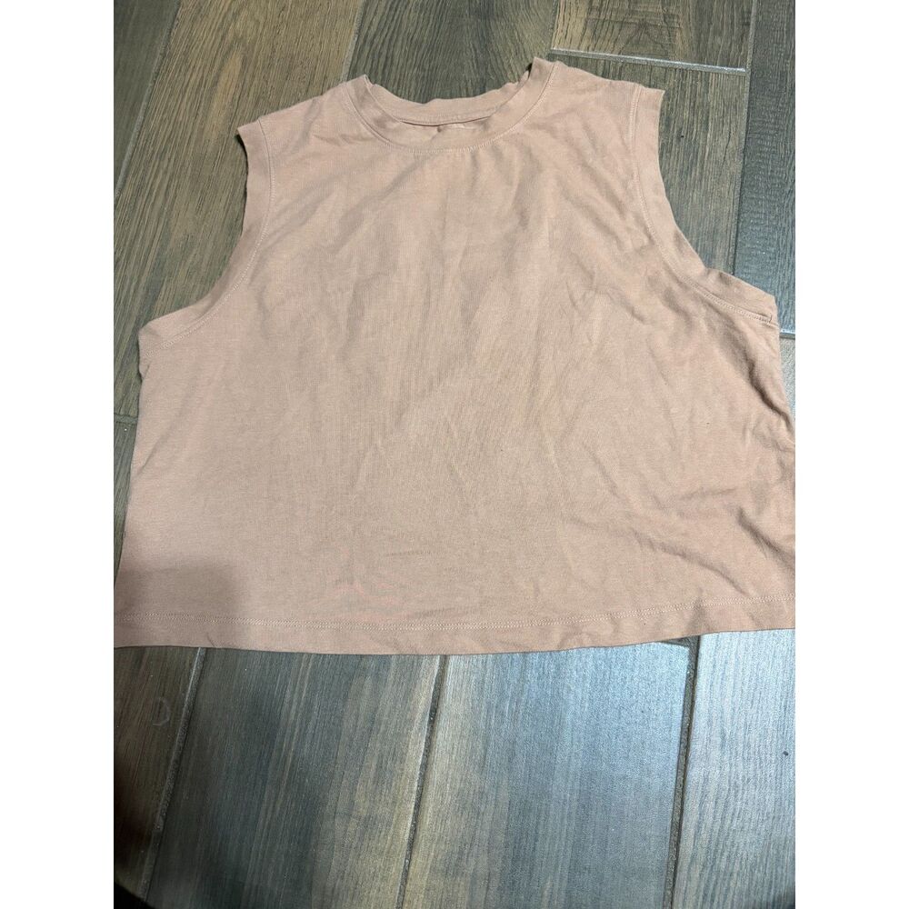 A New Day Brown Crop Tank